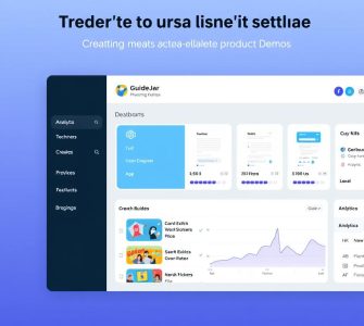 GuideJar dashboard interface showing interactive guide creation
