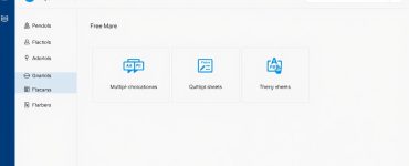 Quiz Wizard AI dashboard showing the main interface with AI-powered quiz creation options