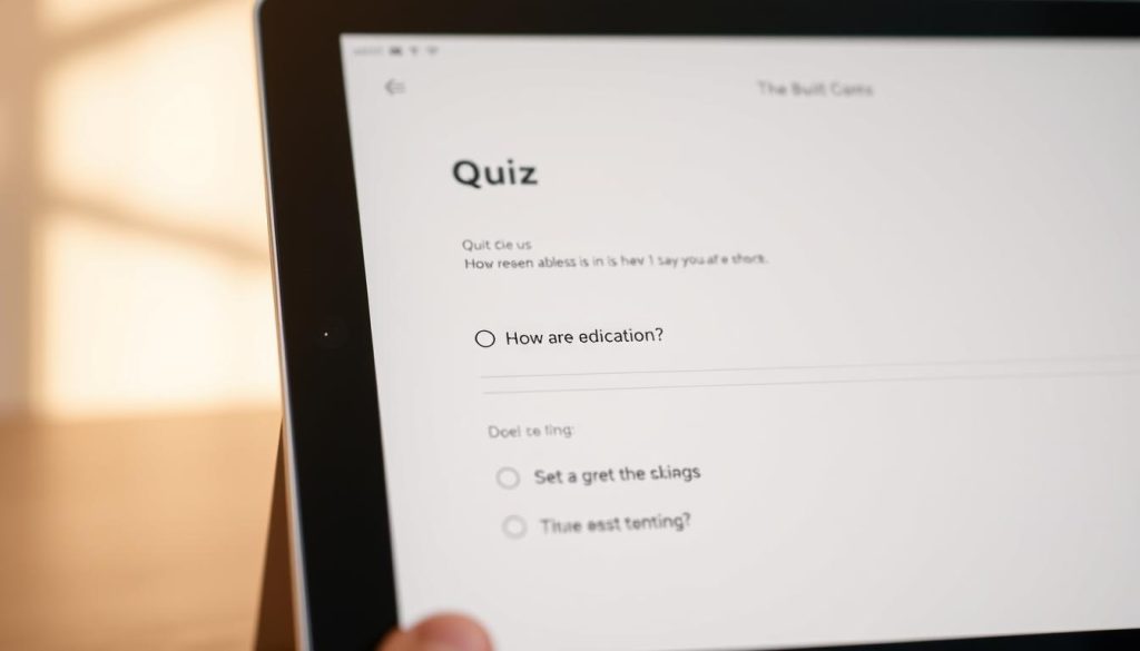 course quiz integration